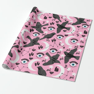 Zwart rafelpapier cadeaupapier