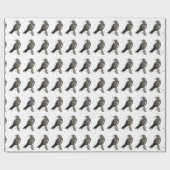 Zwart rafelpapier voor Waterverf Cadeaupapier (Vlak)