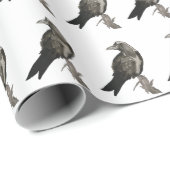 Zwart rafelpapier voor Waterverf Cadeaupapier (Rol Hoek)