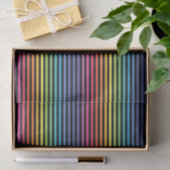 Zwart Rainbow Horizontale Strepen Wrapping Papier (Geschenk)