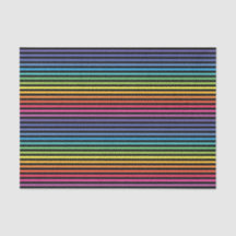 Zwart Rainbow Horizontale Strepen Wrapping Papier