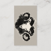 Zwart Ram Stoer Robuust Sterk Visitekaartje (Achterkant)