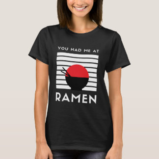 Zwart Ramen Grappige Typografie Vrouw T-shirt