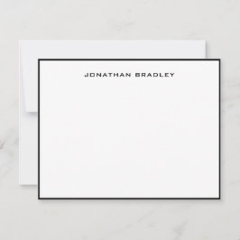 Zwart Rand Alle Petten Volledige naam Notitiekaartje