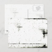 Zwart randomtrek (kleur toevoegen) briefkaart (Voorkant / Achterkant)