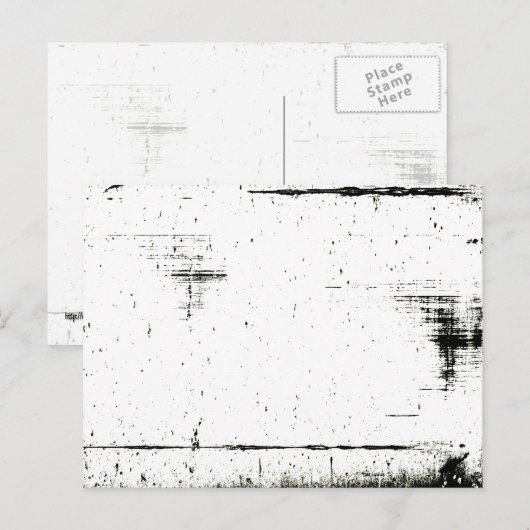 Zwart randomtrek (kleur toevoegen) briefkaart (Voorkant / Achterkant)