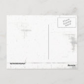 Zwart randomtrek (kleur toevoegen) briefkaart (Achterkant)