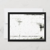 Zwart randomtrek (kleur toevoegen) kaart (Voorkant)