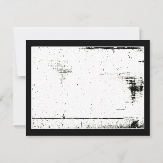 Zwart randomtrek (kleur toevoegen) kaart (Voorkant)