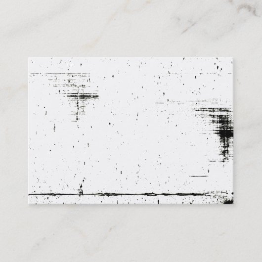 Zwart randomtrek (kleur toevoegen) visitekaartje (Voorkant)