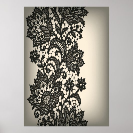  zwart ras Roze beige  Poster (Voorkant)