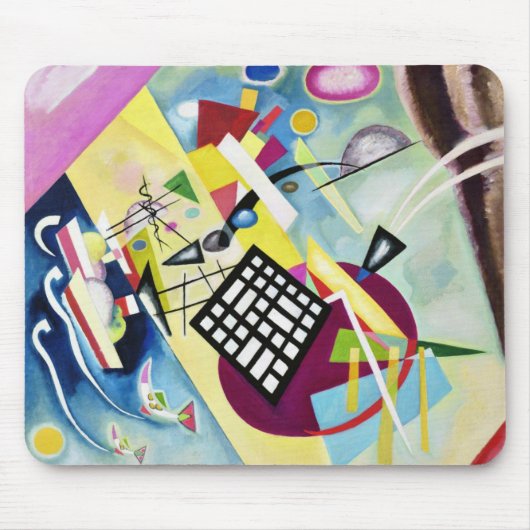 Zwart raster muismat (Voorkant)