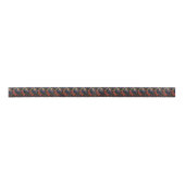 Zwart Raven Donker Gotisch Patroon Satijnen Lint (Voorkant)