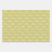 Zwart rendierhoofd met Gold Lijst Inpakpapier Vel (Voorkant 3)