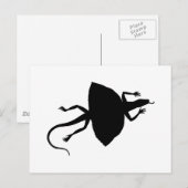 Zwart reptiel briefkaart (Voorkant / Achterkant)