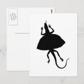 Zwart reptiel briefkaart (Voorkant / Achterkant)