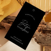 Zwart Retail Label Minimalistische Kleding Prijs L Visitekaartje