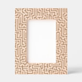 zwart retro geometrisch patroon gegraveerde lijstjes (Voorkant)