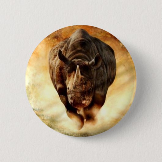Zwart+Rhino+Charging Ronde Button 5,7 Cm (Voorkant)