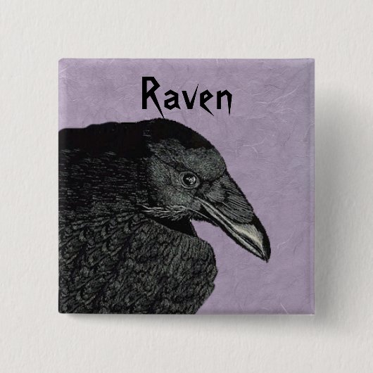 Zwart rijhoofd schouders Illustratie op Paars Vierkante Button 5,1 Cm (Voorkant)