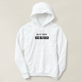 Zwart Rising zwart wit hoodie