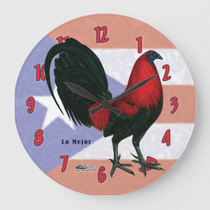 Zwart Rode Gallo Klok