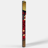 Zwart-rode gouden fluitjes op maat Case-Mate iPhone case (Achterkant / Rechts)