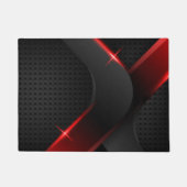 zwart-rode kleur deurmat (Voorkant)