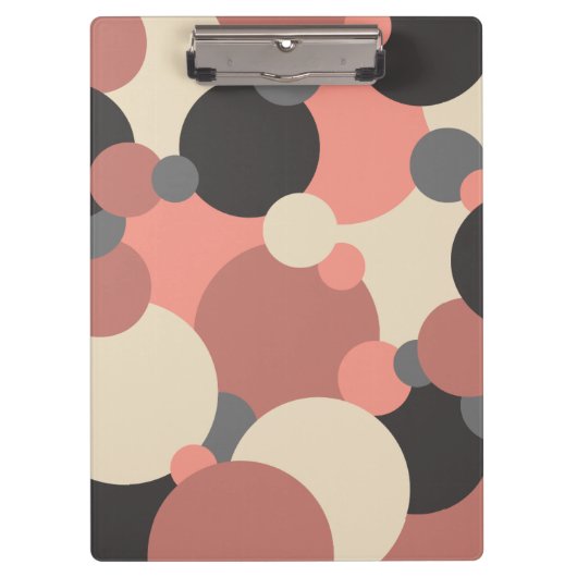 Zwart-rode moleculen Klembord (Voorkant)