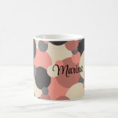 Zwart-rode moleculen koffiemok (Center)