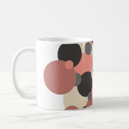 Zwart-rode moleculen koffiemok