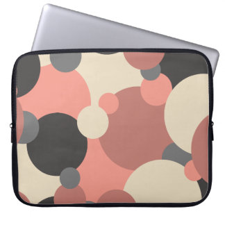 Zwart-rode moleculen laptoptas laptop sleeve