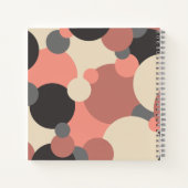 Zwart-rode moleculen receptenboek notitieboek (Achterkant)