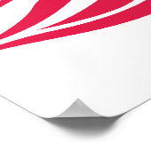 Zwart-rode pauw en kersenbloesems poster (Hoek)