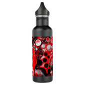 Zwart, rode, vochtige tekenmarmer, speciaal aangep waterfles (Links)