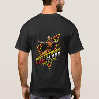 Zwart Rode Wolk Kung Fu Club T-Shirt