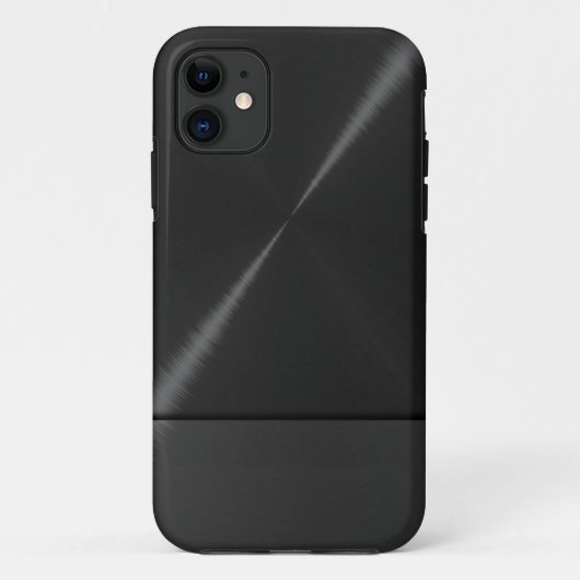 Zwart roestvrij staal Case-Mate iPhone case (Achterkant)