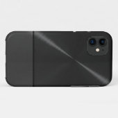 Zwart roestvrij staal Case-Mate iPhone case (Achterkant (horizontaal))