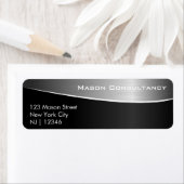 Zwart Roestvrij staal, passend adreslabel Etiket (Insitu)