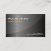 Zwart roestvrij staaleffect, Visitekaartje (Voorkant)