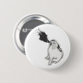 ZWART! RONDE BUTTON 5,7 CM (Voorkant /achterkant)