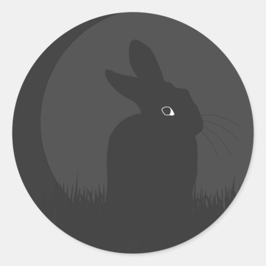 ZWART RONDE STICKER (Voorkant)