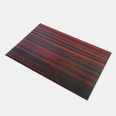 ZWART & ROOD ABSTRACT DEURMAT (Schuin)