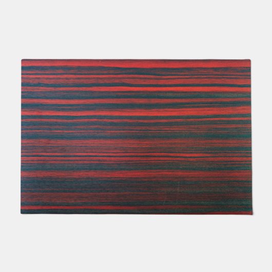 ZWART & ROOD ABSTRACT DEURMAT (Voorkant)