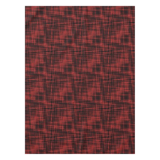 Zwart-rood Abstract Stripe Patroon Tafelkleed (Voorkant)