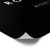 Zwart/Rood Auto Detail/Reparatie Logo Downloaden Poster (Hoek)