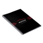 Zwart & Rood Auto Service Notitieboek (Rechterzijde)