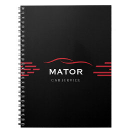Zwart & Rood Auto Service Notitieboek