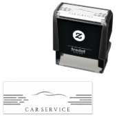 Zwart & Rood Auto Service Zelfinkende Stempel (In situ)
