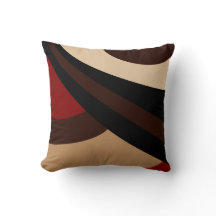 Zwart, rood, beige, bruin, modern design